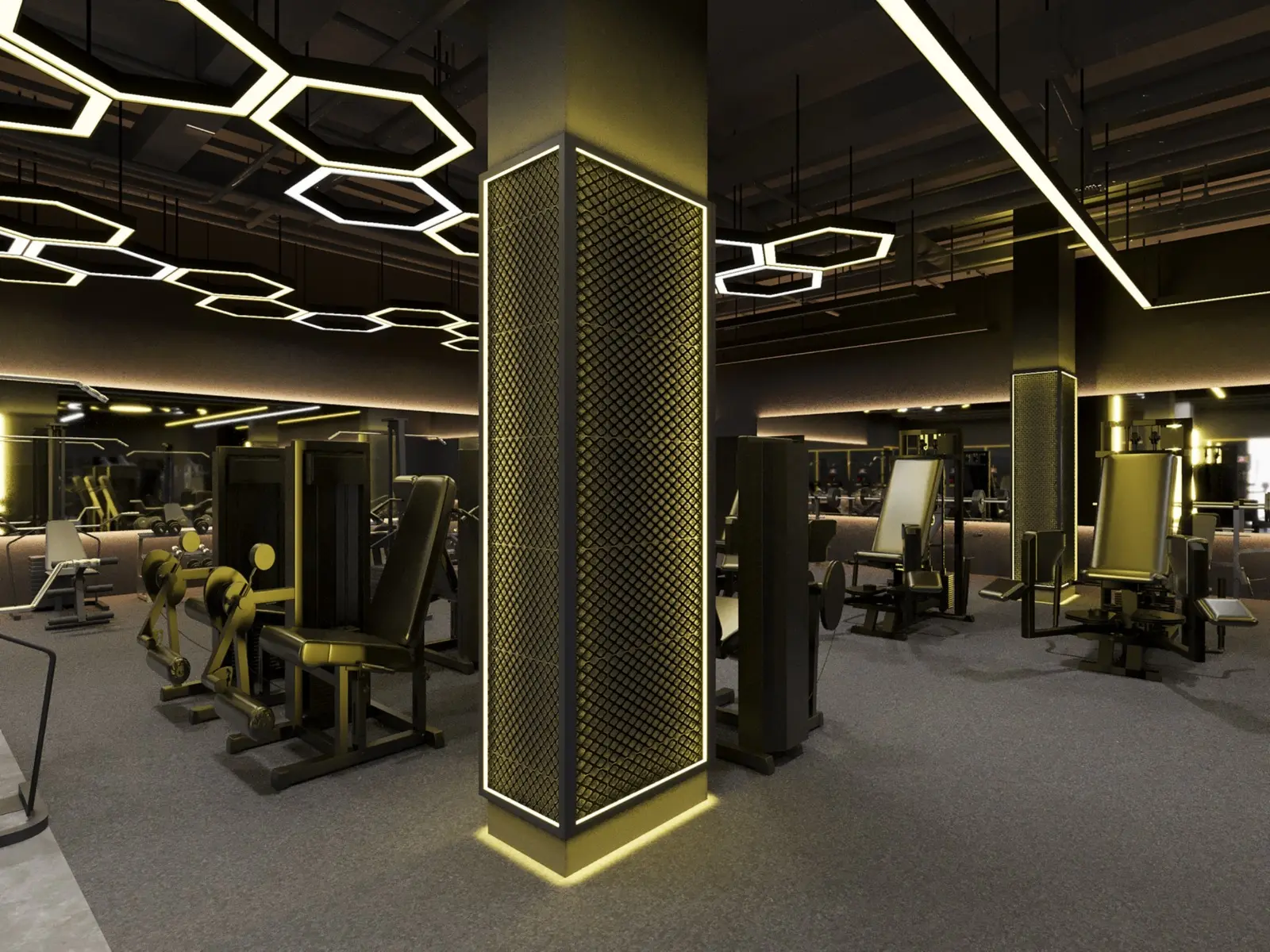 View of interior of GoFit Clementi