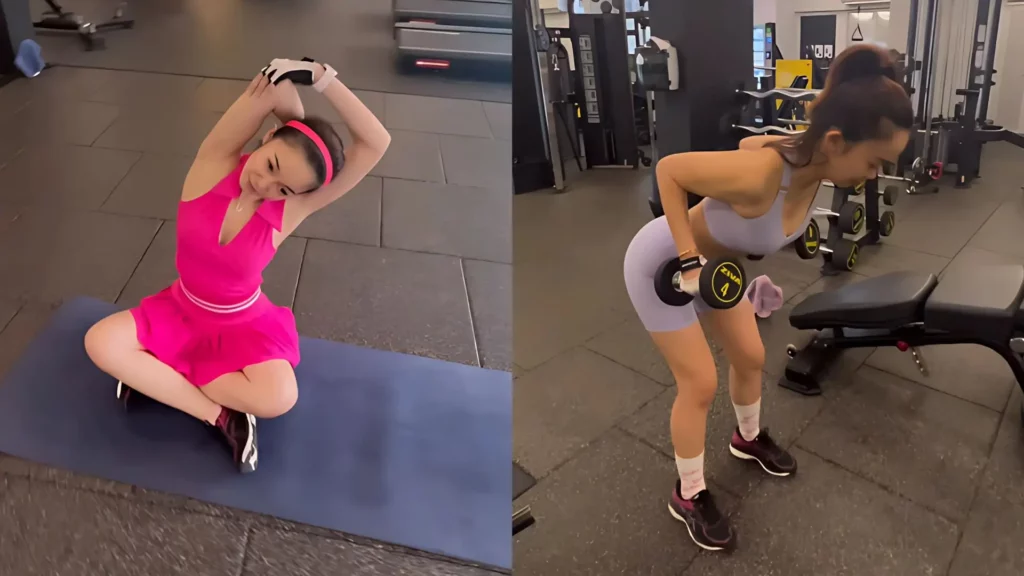 Angelina Pradana's Personal Training with Coach Phoebe at GoFit Toa Payoh